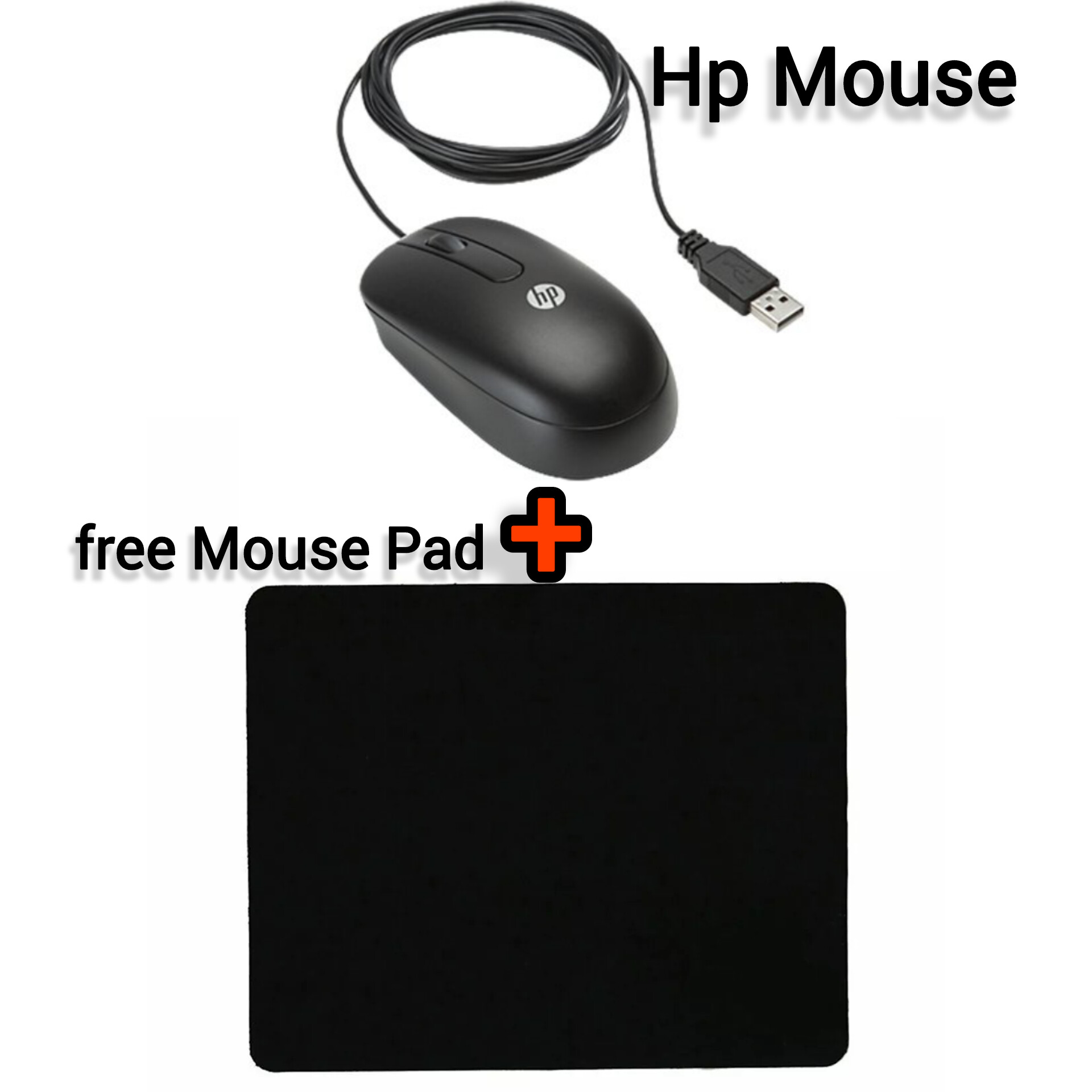 HP USB OPTICAL MOUSE WITH FREE MOUSE PAD