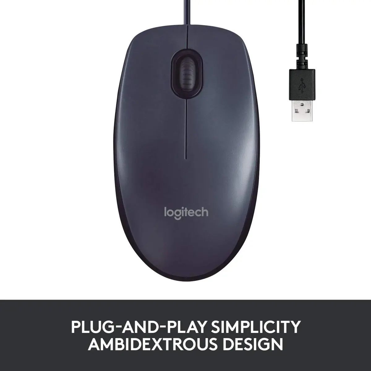 HP X500 Optical Mouse - Wired Mouse – Comfortable & Reliable USB Mouse