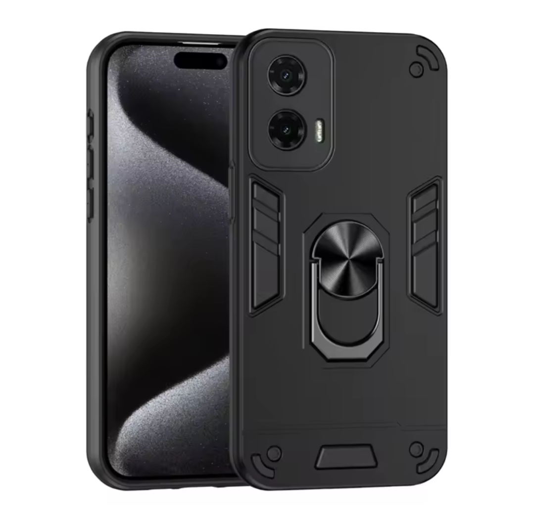 Motorola G Stylus 5G 2024 Phone Cover TPU Hard Ring Car Ring Bracket Shockproof Back Cover