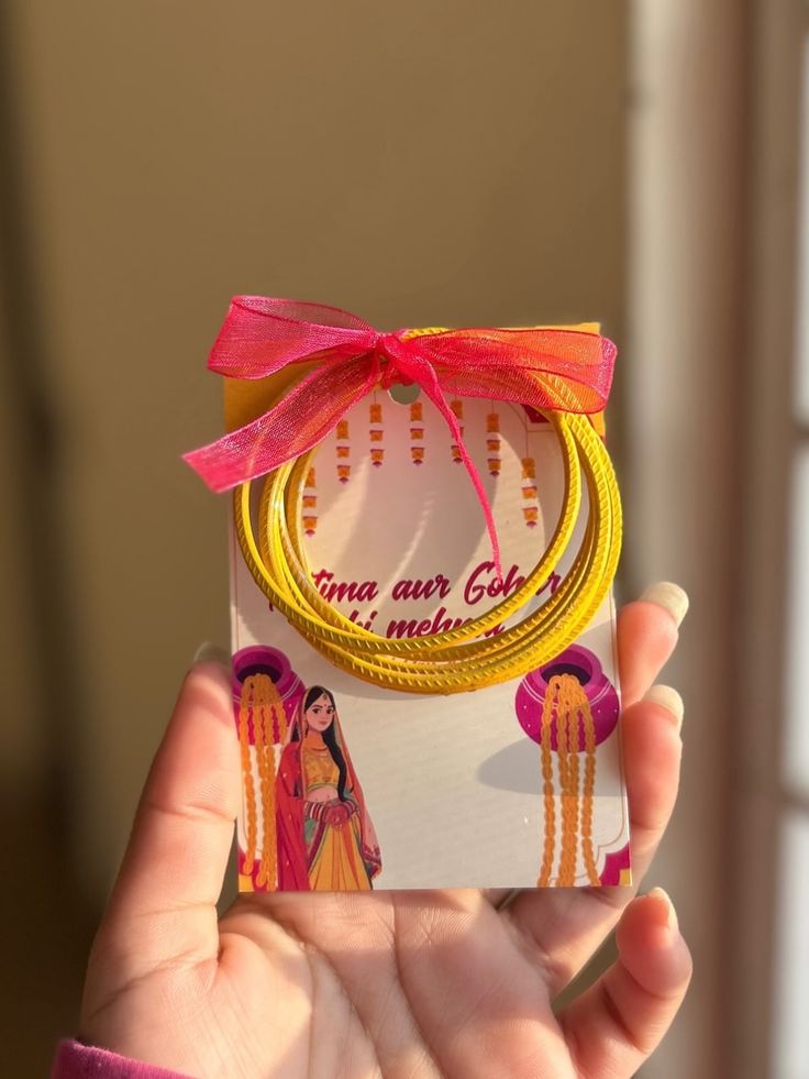 Customize Bangle's card for Weeding Mehndi Barat  Etc