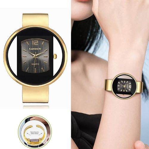 Watch - Fashion Square Watch Women Silver Watches Stainless Steel Band Quartz Wristwatches Ladies with bracelet set | Round watch | Rectangular Watch