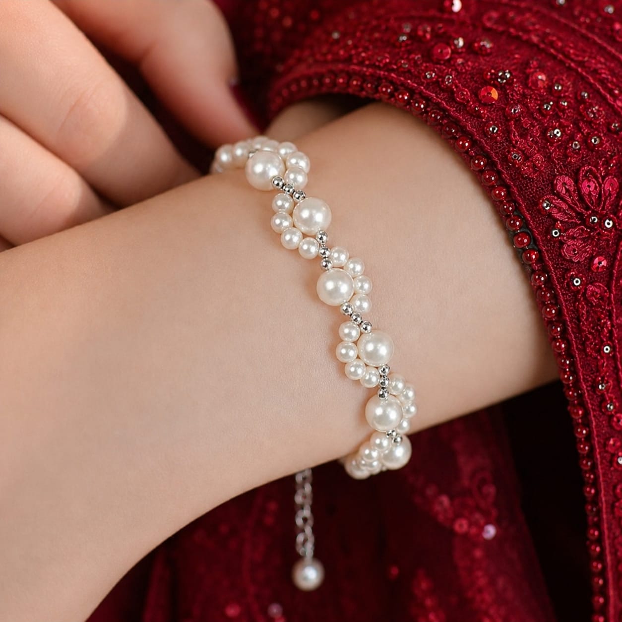 Delicate Pearl Bracelete For Girls - Pearl Bracelete - Bracelete
