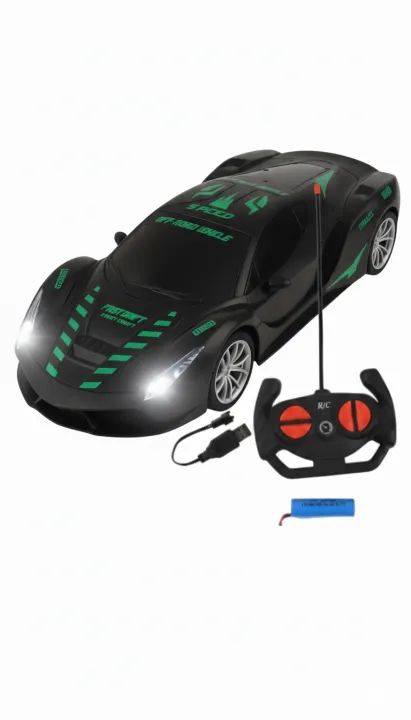 Rechargeable / Cell Operated High-Speed RC Car for Kids – Fast Remote Control Racing Car with LED Lights | USB Chargeable Toy Vehicle for Boys & Girls | Durable, Indoor & Outdoor Fun – Ideal Gift