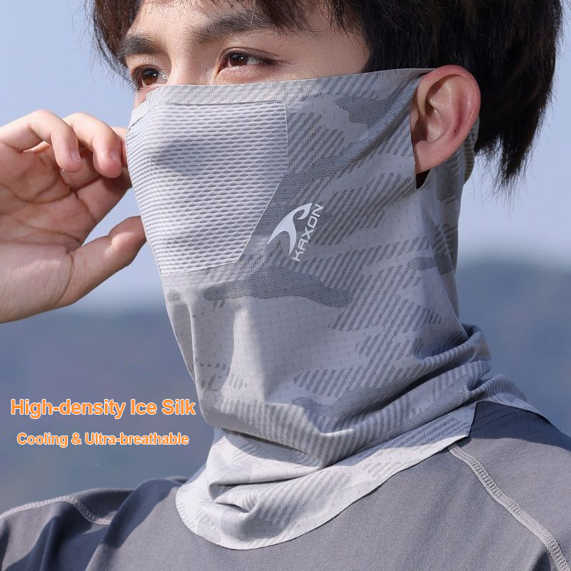 Neck Gaiter Cycling Sun Protection Face Mask Spring Summer Breathable Fishing Hiking Ear-Hanging Sport Unisex Cooling Face Cover