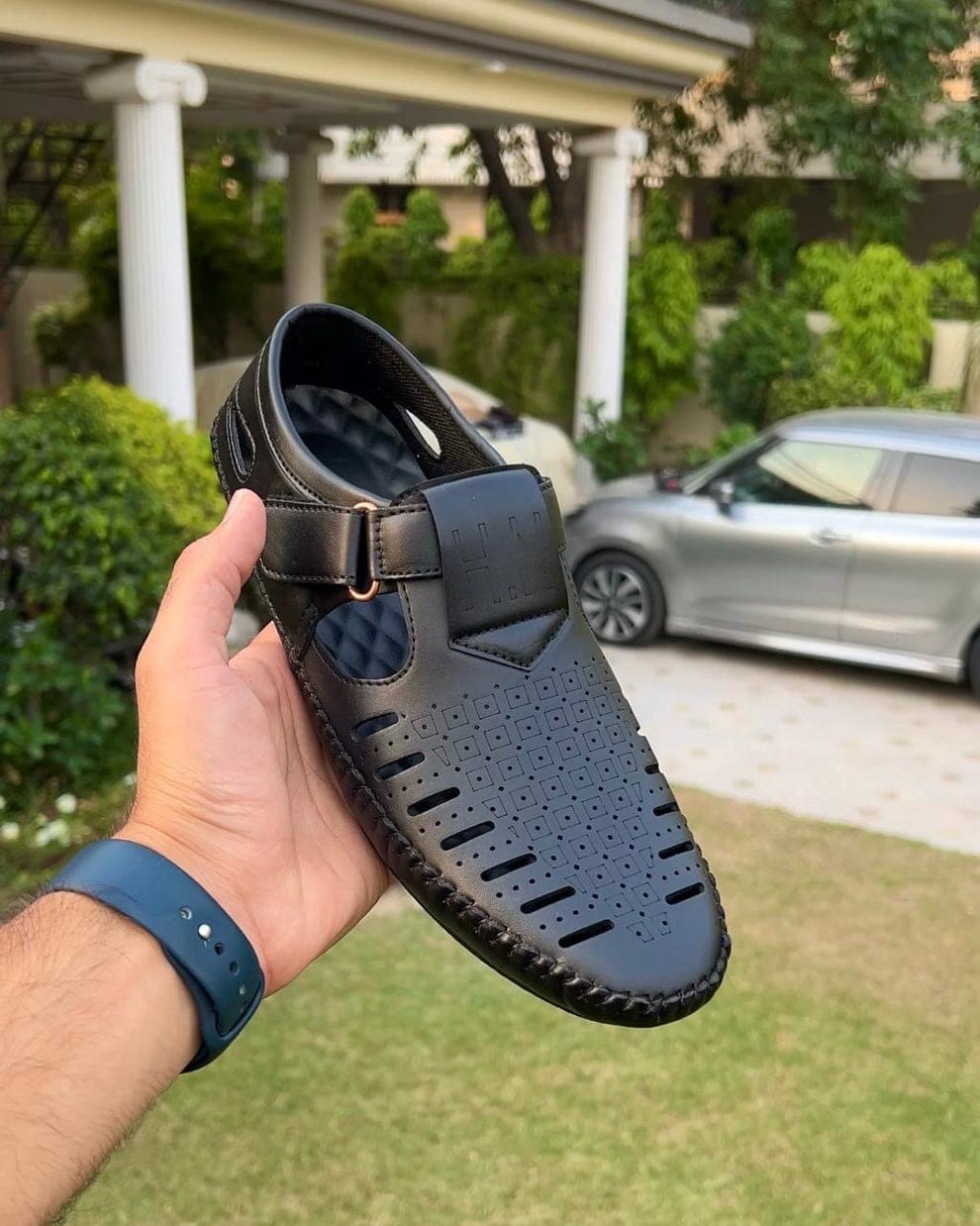 Premium Men's Summer Sandals Black | Stylish Closed Toe Casual Sandals | Lightweight Breathable Soft Sole Comfortable Daily Wear Shoes