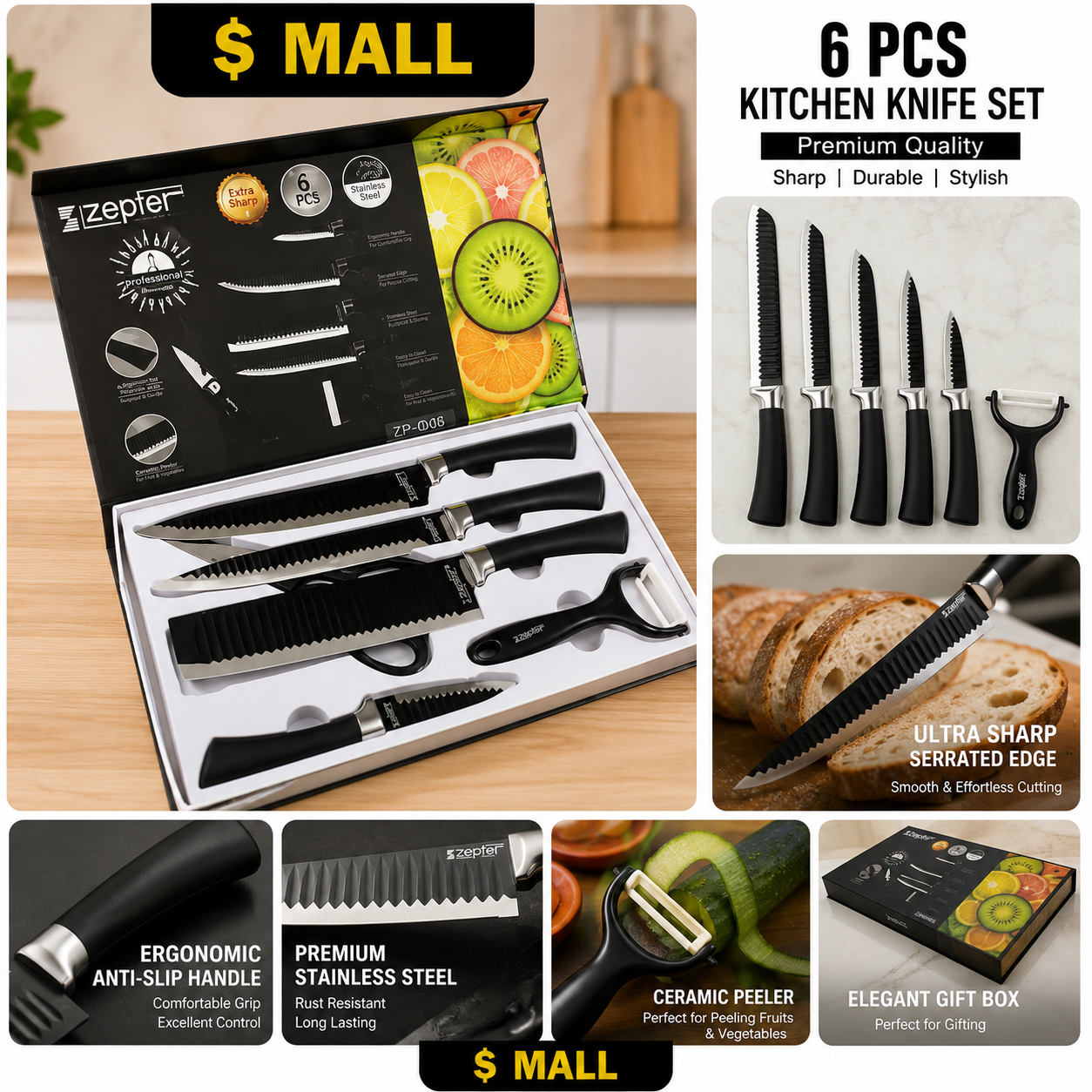 Portable Multi Function Pocket Tool | Stainless Steel EDC Utility Tool | Outdoor Camping Survival Tool | Slim Compact Wallet Size Handy Tool | Multiple Designs Available