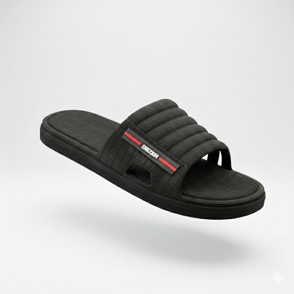 Mens Fashion Slippers & Flip Flops Casual Deluxe Rubber Slides for Men