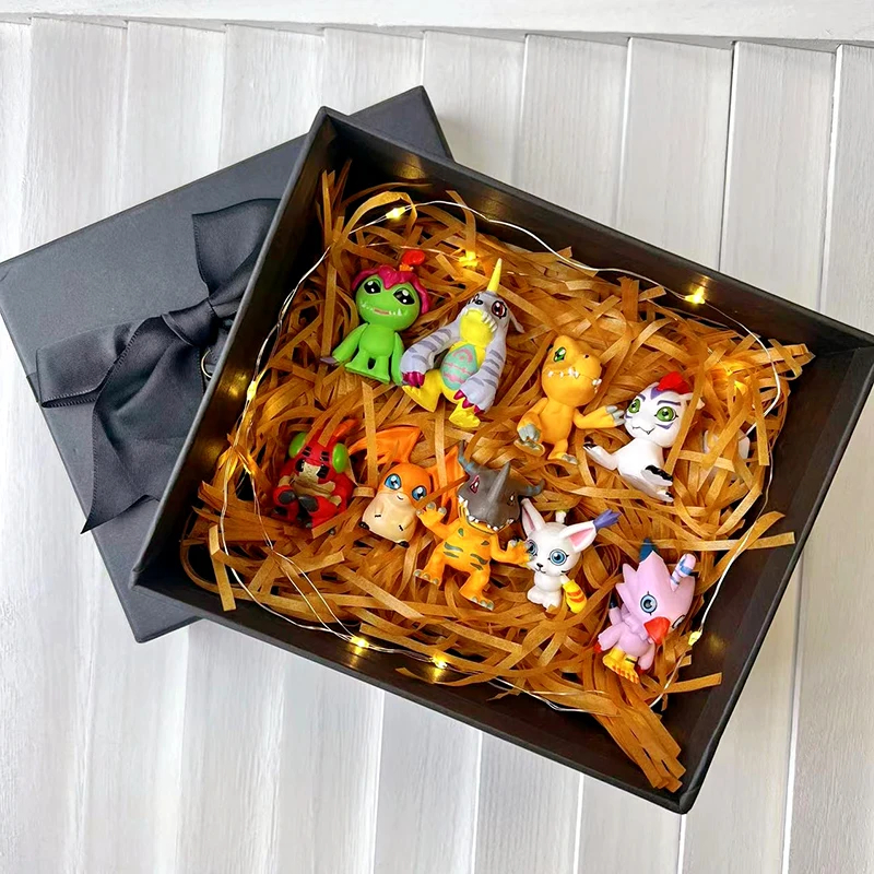 Hot 9Pcs/set Digimon Digimon Adventure Anime Figure Model PVC Collection Ornaments Statue Dolls Birthday Toy