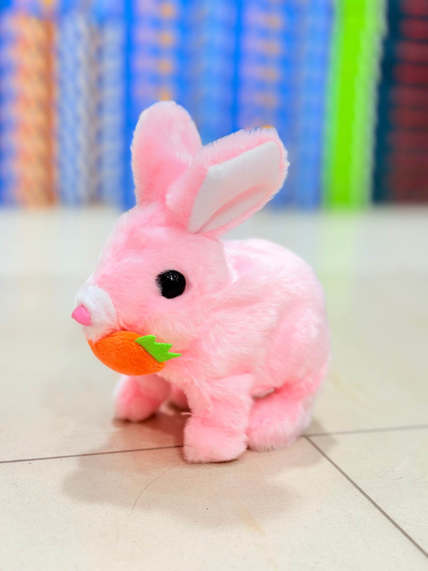 Electronic Plush Rabbit Toy Robot Bunny Walking Jumping Running Animal Shake Ears Cute Electric Pet for Kids Birthday Gifts