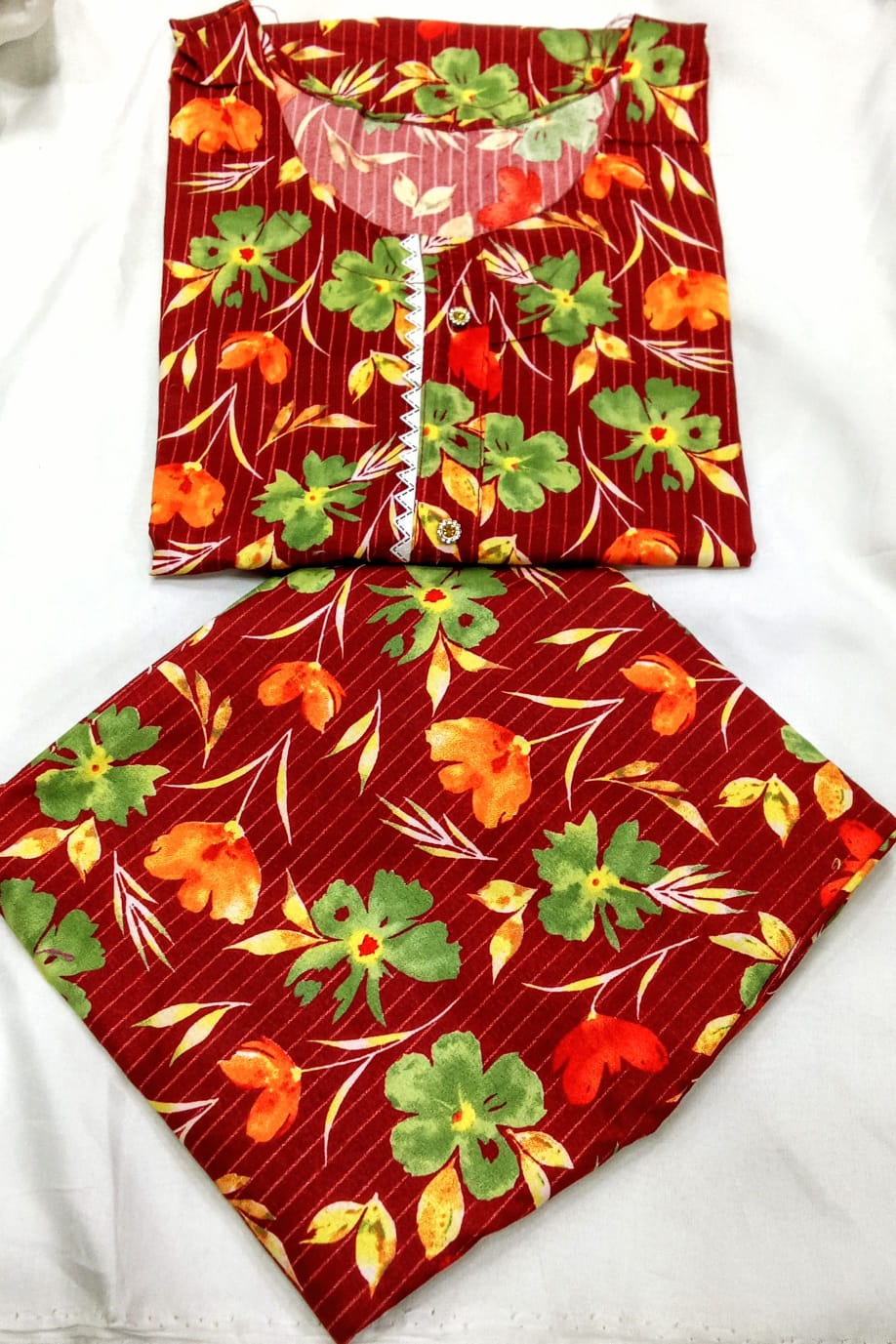 Cotton 2 piece suit new latest design fabric soft Lawn cotton random colour