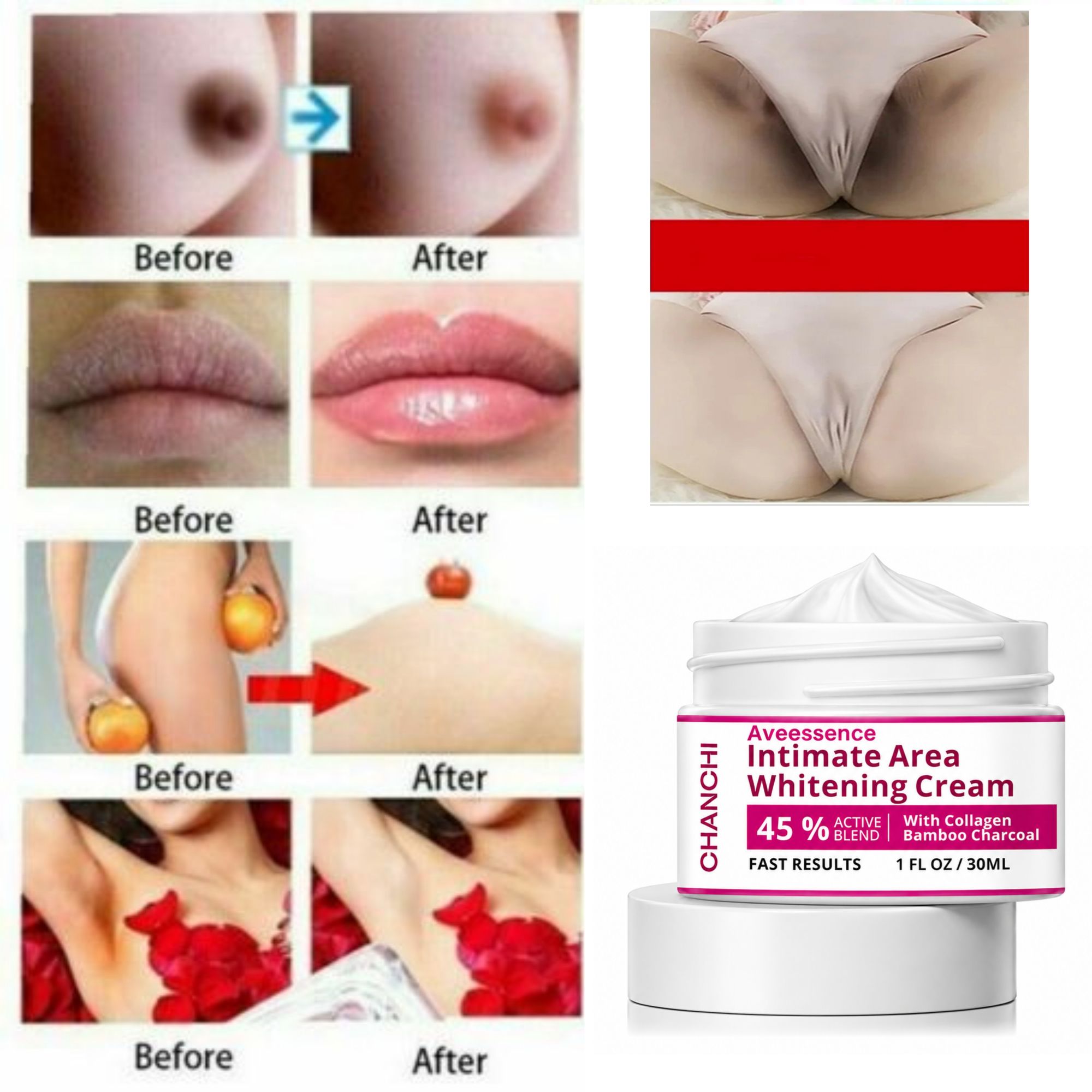 Skin Brightening Cream for Men & Women  Dark Spot Corrector for Even Skin Tone &   Hydrating & Smoothing Formula for Face,  Inner Thighs & Body – Daily Use Moisturizing Cream 30ML