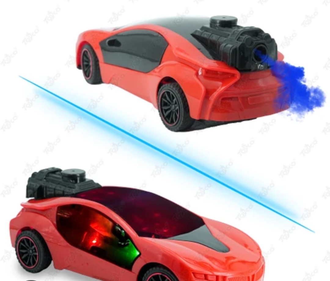 3D Famous Smoke Remote Control Car RC vehicle Kids learning