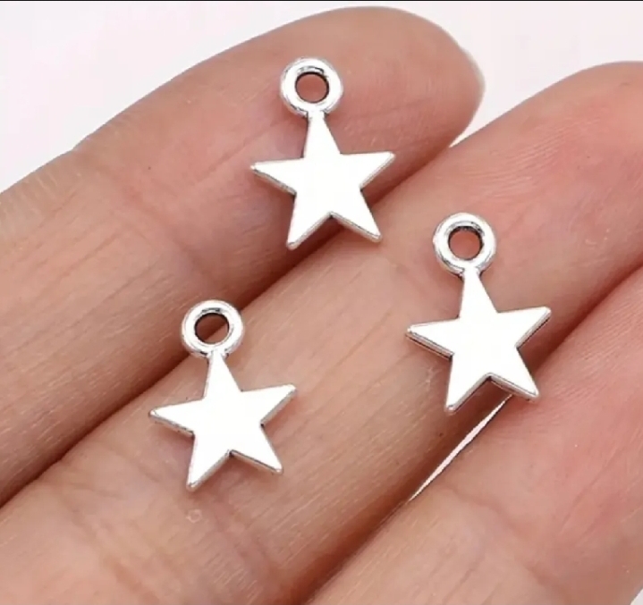 20 /50 /100 Pcs Stainless Steel Star And Moon Charms For Jewellery Making Supplies - DIY Accessories Bracelets Necklace Earrings