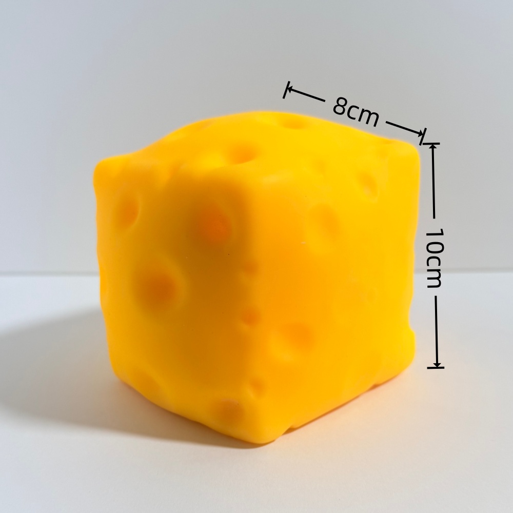 2026 Square Cheese Squishy Toys Slow Rebound Sensory Toys Cheese Stress Balls