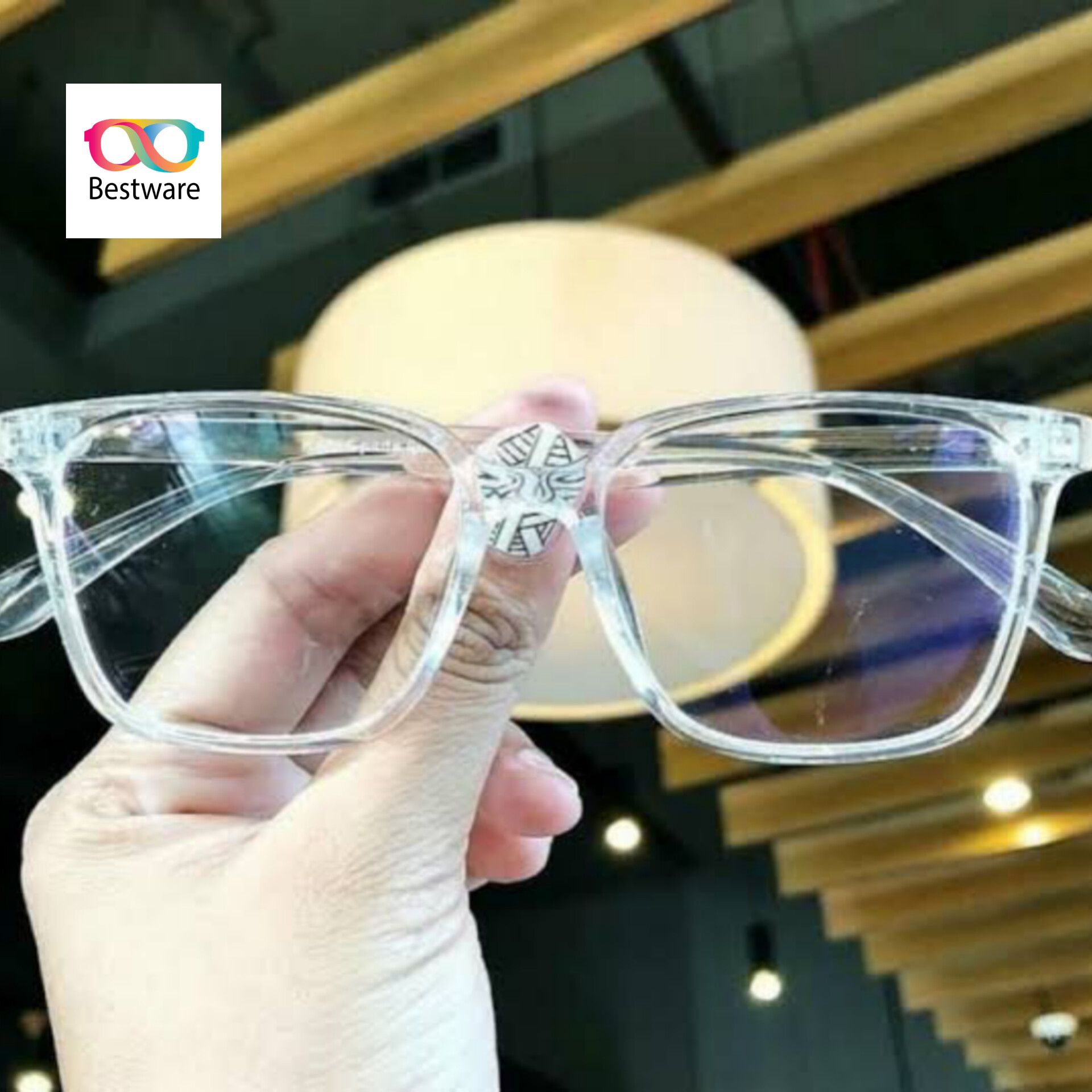 Transparent Glasses Frame for Men/Women - Square Glasses-Transparent  Eyewear  Eyeglasses  - Unisex Fashion Glasses - Original Transparent Top Selling Glasses - Buy Transparent anti blue proof anti glare glasses