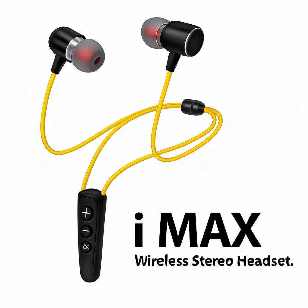 IMAX Neckband Wireless Handfree Bluetooth 5.2 Earphones Magnetic Sports Waterproof TWS Headset with Mic price in Pakistan