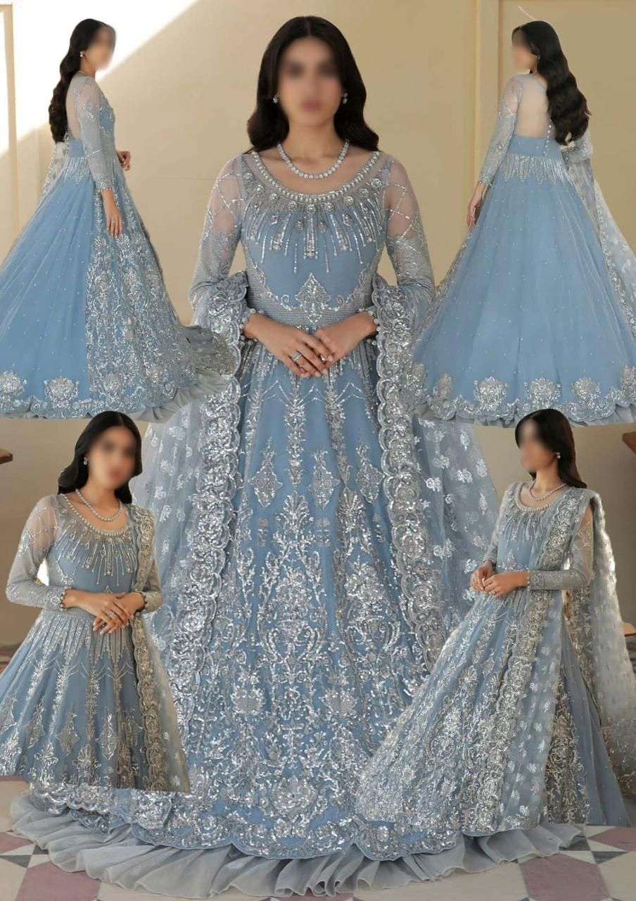 Heavy Pink Dulhan Dress Gown Pakistani Wedding Dresses – Nameera by Farooq