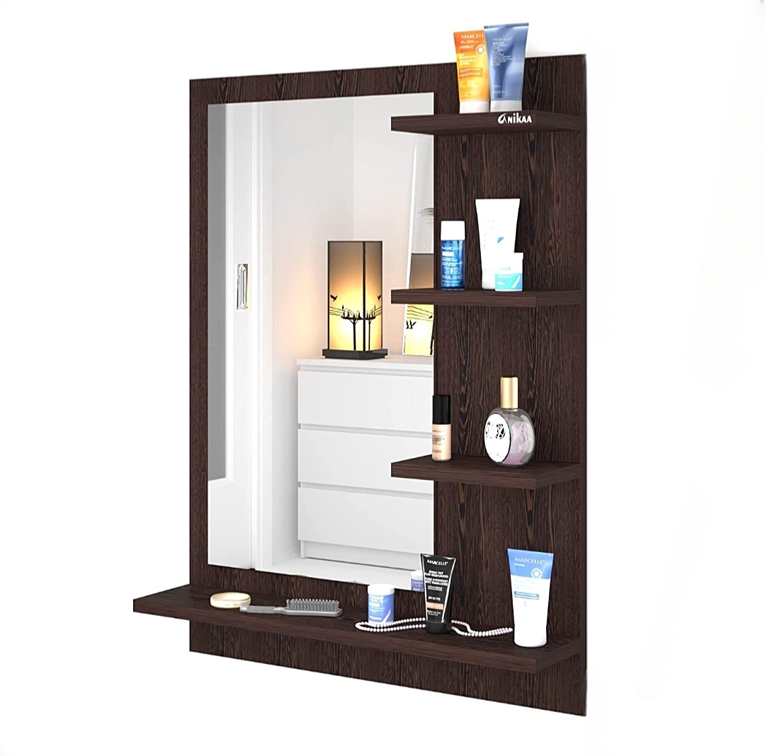 Oak DIY Wall Mounted Dressing Table With Mirror / Rectangular Wall Mirror With Shelf / Wooden Dressing With Mirror / Dresser With Mirror / Wall Mounted Mirror / Rectangular Mirror/ Dressing Table BGT2