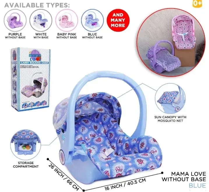 Mama Love Carry Cot Without Base New Born Baby Premium Quality Bouncer. by baby delights