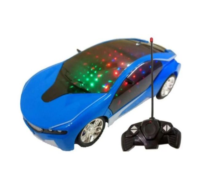 1:22 Scale Remote Control Famous Car With 3D Lights Full Functions Turns Left, Right, Forward&Reverse, Wireless Remote, High Speed, For Kids Boys, Multi color