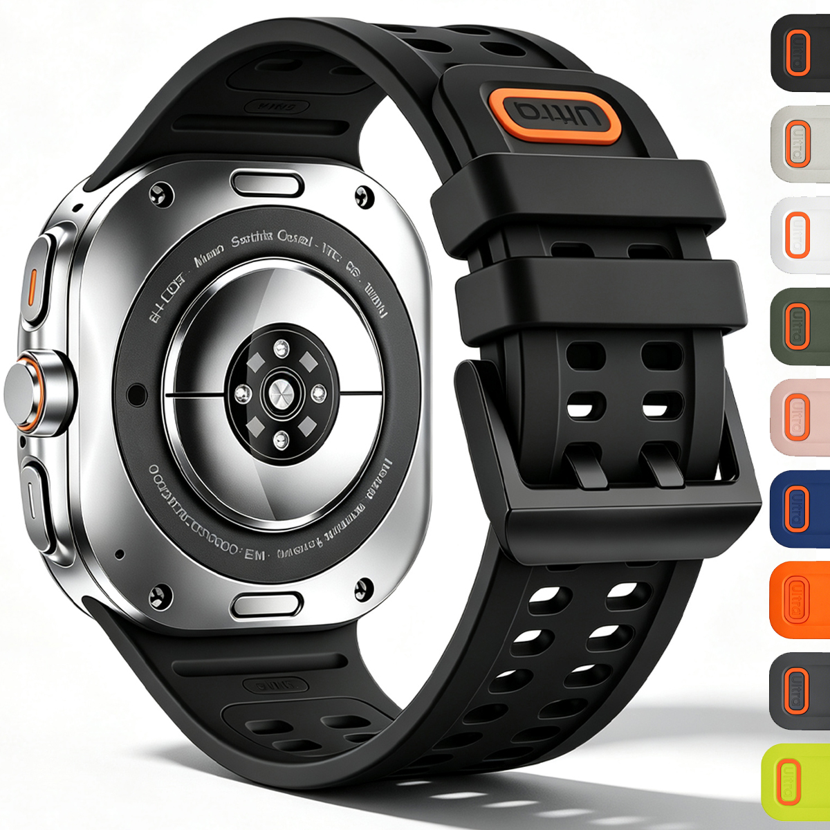 Sports Band For   Watch Ultra 2 Marine Silicone Bracelet For GalaxyWatch Ultra 47mm 1:1 Official Breathable Straps