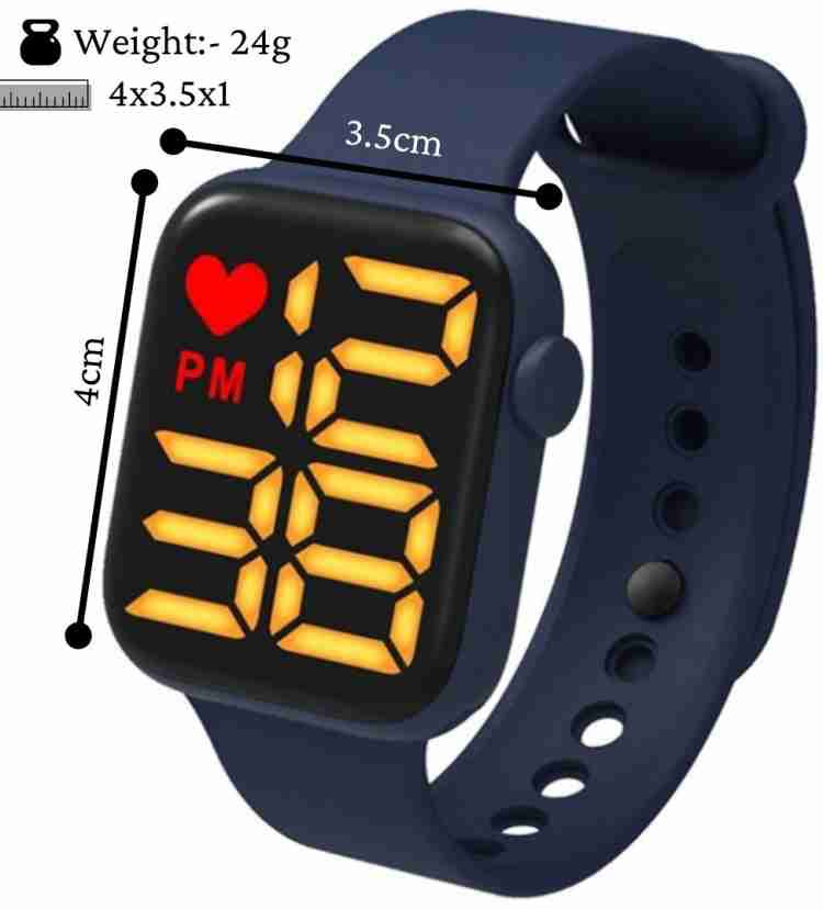 - A Digital Watch with Square LED Shockproof Multi-Functional Automatic 5 Color Army Strap Waterproof Digital Sports Watch for Men's Kids Watch for Boys - Watch for Kidz, uni sex ,Women,Men