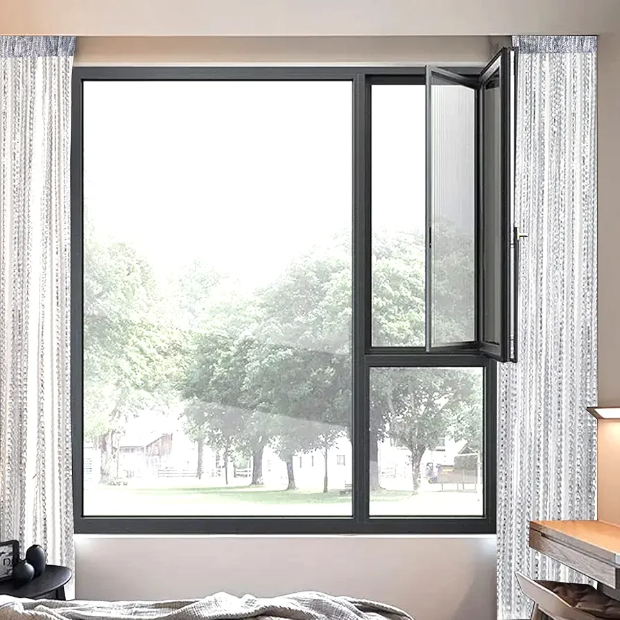  Drawing Room-Tassel Beads Sparkle String Net 2 Color Curtain Door Fly Screen Windows Door Divider  Door Window Screens Home Textil-Silver