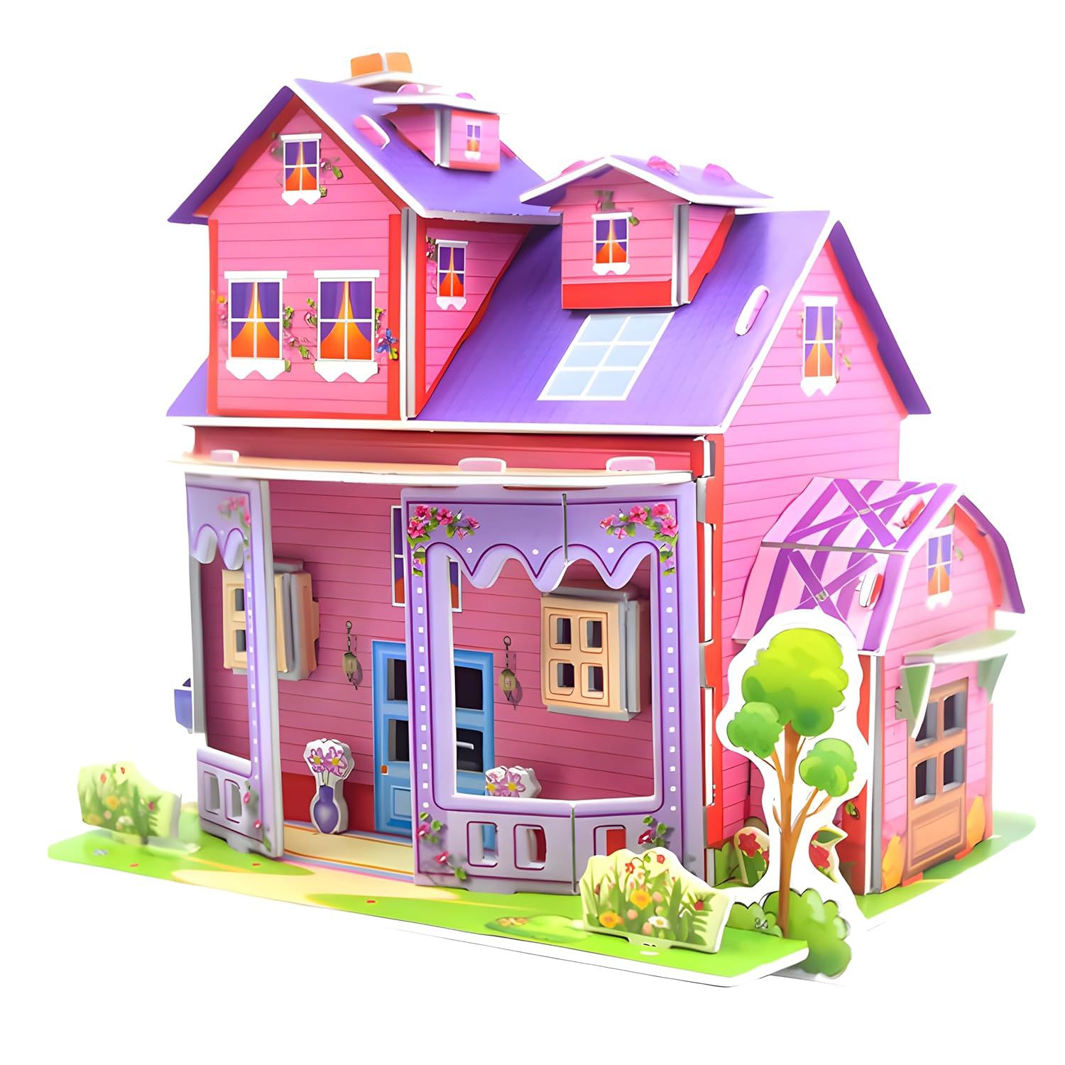 3D Educational Puzzle Toy- | Cardboard Diy Jigsaw Puzzle | Model Building Kit | Best Learning Paper Craft House Series