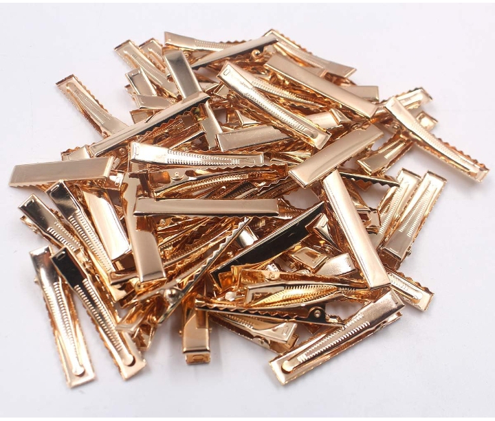 10/20 pcs Metal Alligator Hair Clips Pins Flat Top with Teeth for DIY Hairpins Headdress
