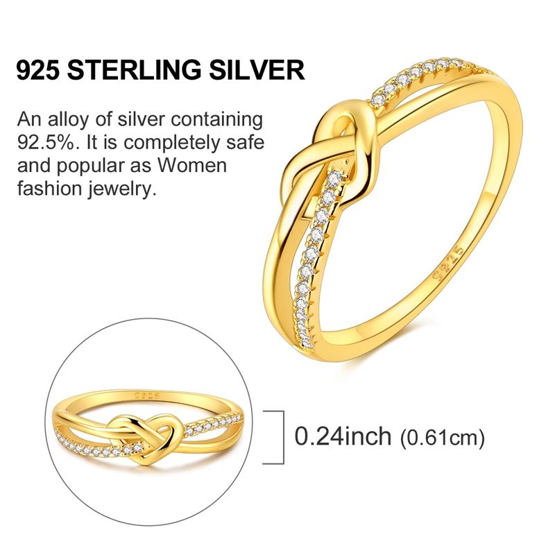 Original 925 Silver Ring Sparking Infinite Love Starry Night Rings For Women Girls Jewelry Birthday Anniversary Engagement 