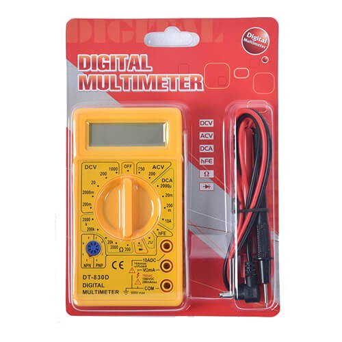 Digital Multimeter Dt-830D, Battery Powered