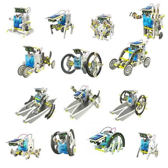 Solar Kit Car 14 in 1 Educational Solar Energy Powered Toy Model Building Educational Learning for Kids Boys Girls