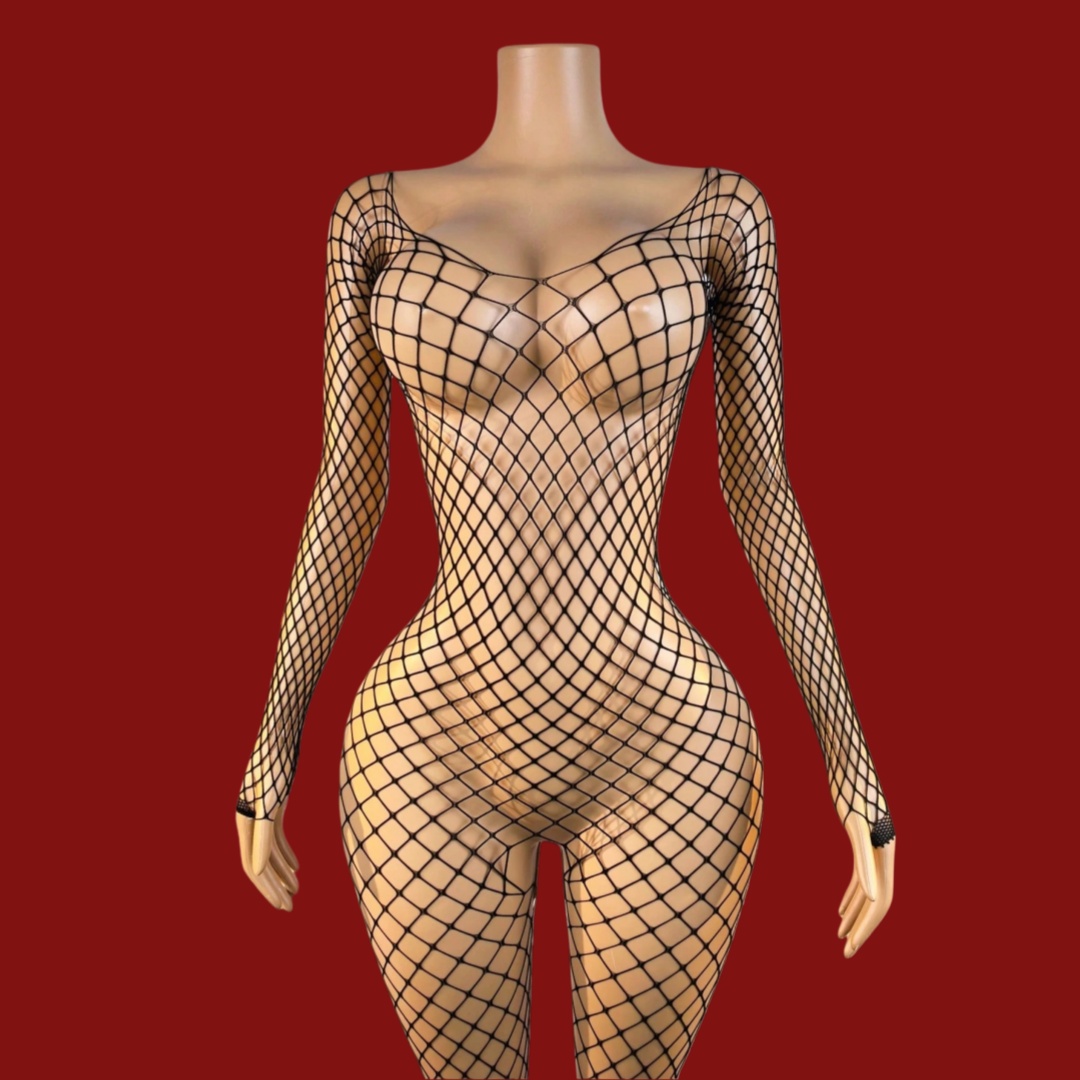 Open Crotch Bodystockings  Adult Female Black Women Fishnet Lingerie Underwear Transparent Bodysuit Catsuit Cosplay Costumes