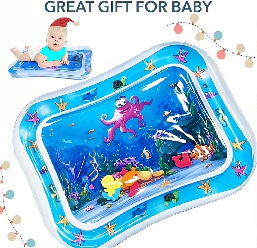 Inflatable Water Mat: Stimulating Play for Newborns, Interactive Promoting Sensory Development in a Safe and Enjoyable Water-Filled Environment.
