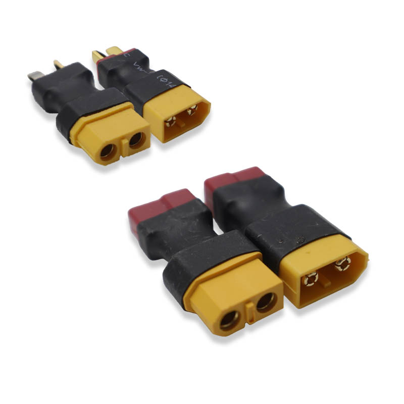 T Female Plug to XT60 Female / XT60 Male Plug to Dean T Male  Adapter For RC Helicopter Quadcopter LiPo Battery Plug Connector