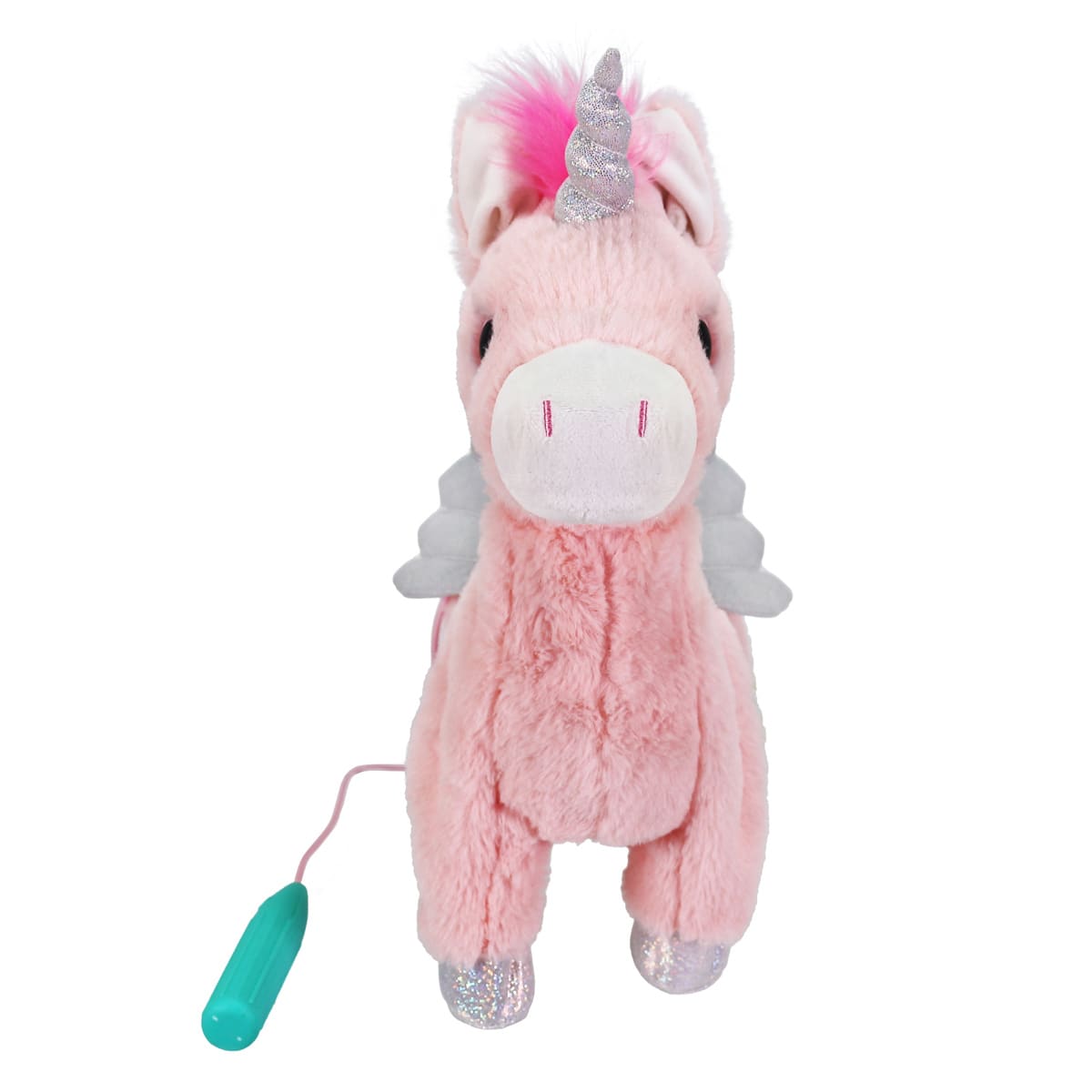 (J). Walking Dancing Unicorn Plush pink Excellent Condition
