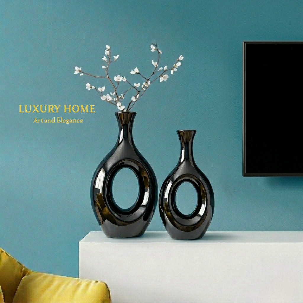 Ceramic Vase Set for Table | White Vases Ceramic | Flower Vases Big Size | Home Decoration Vases Vessels