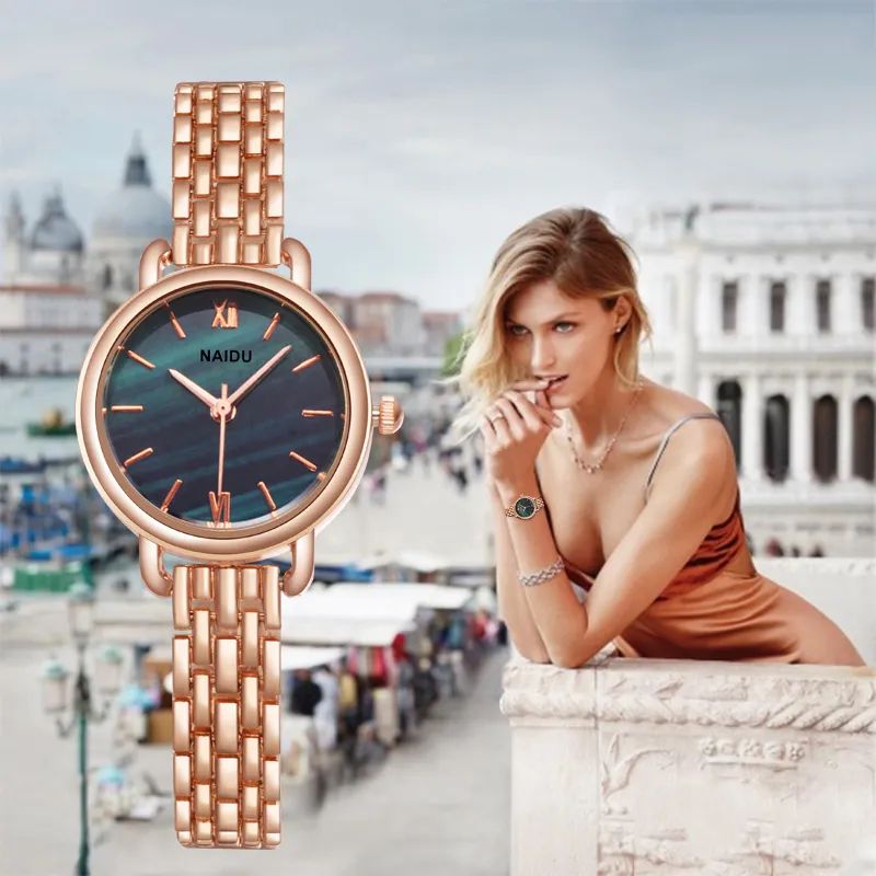 Watch - Fashion Square Watch Women Silver Watches Stainless Steel Band Quartz Wristwatches Ladies with bracelet set | Round watch | Rectangular Watch