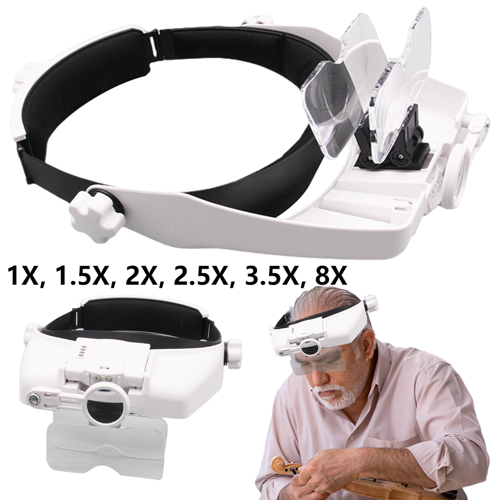 Electronic Welding Magnifying Glass USB Rechargeable with LED Light