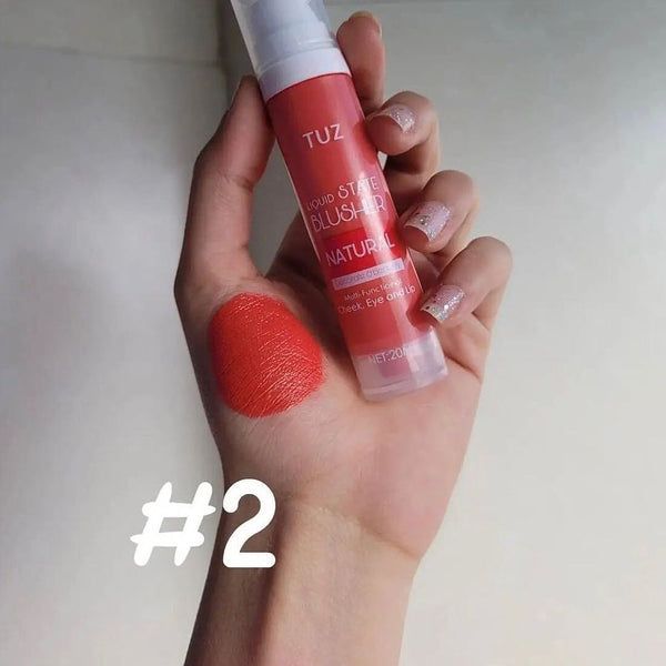 TUZ Multi-Functional Blush Stick: 3-in-1 Makeup Essential
Liquid Blush, Eyeshadow, and Lip Color: All-in-One Product