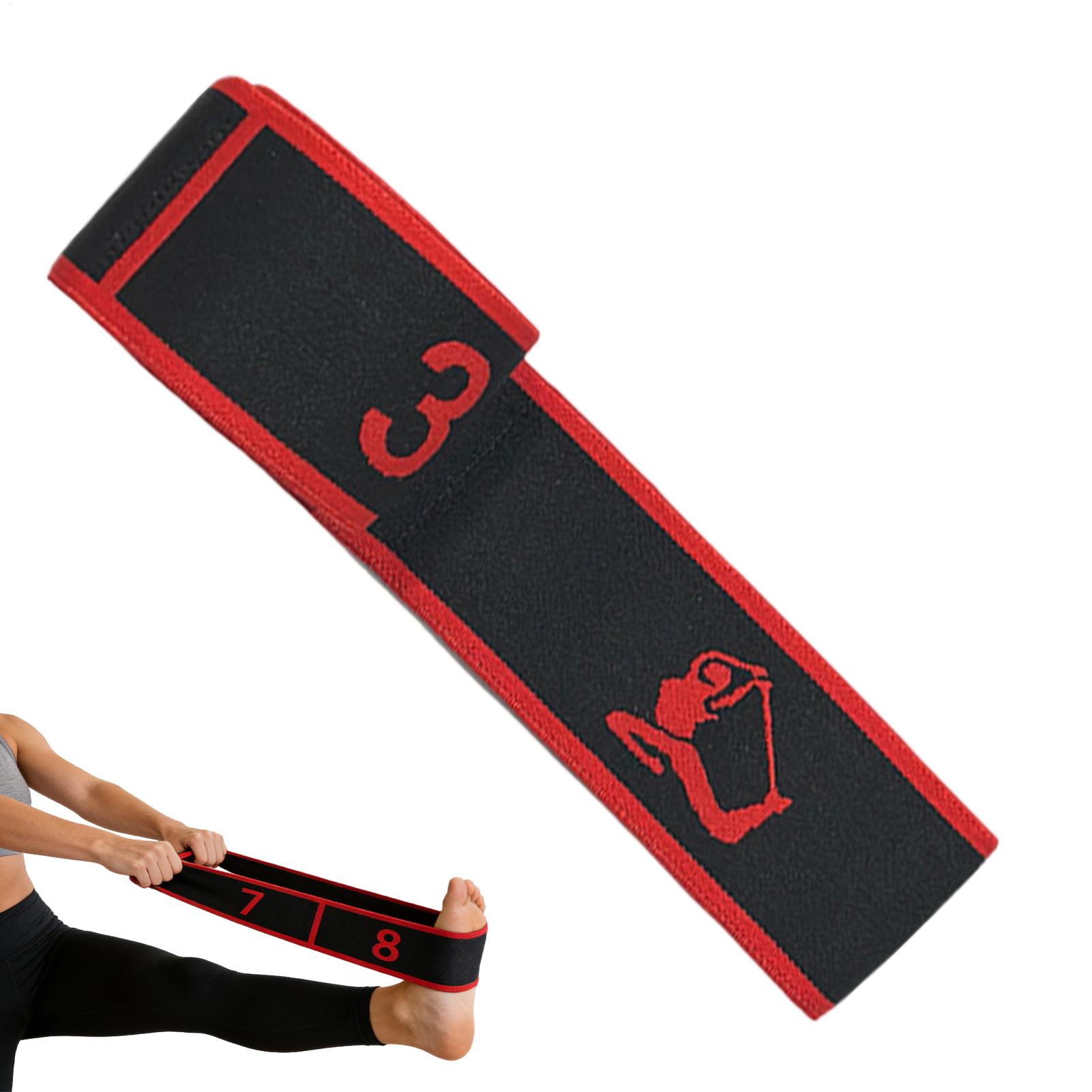 Yoga Pull Strap Belt Numbered Resistance Band Muscle Training Supplies Yoga Stretching Strap for Travelers Office Park Women