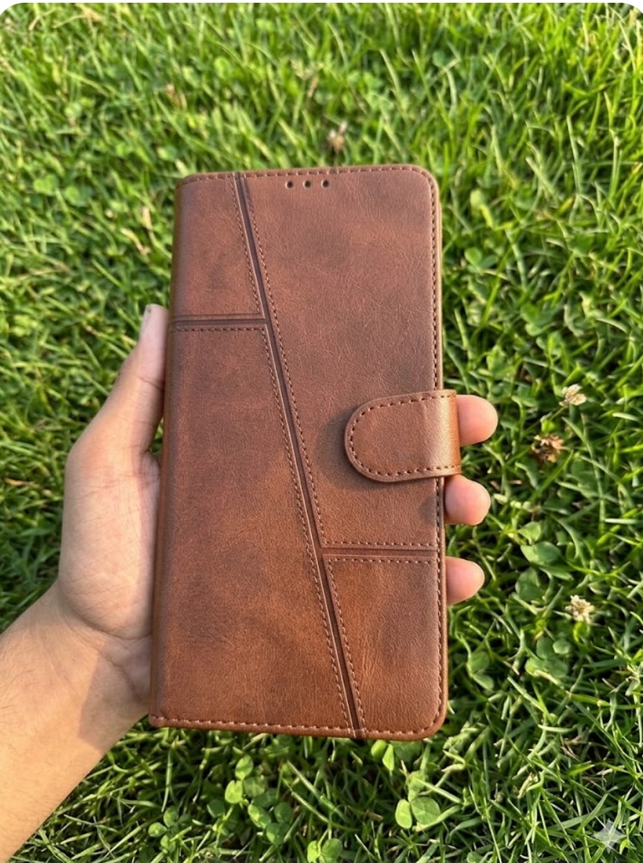 Realme C85 Pro Pu Leather Book Cover With Card slots High quality premium cover