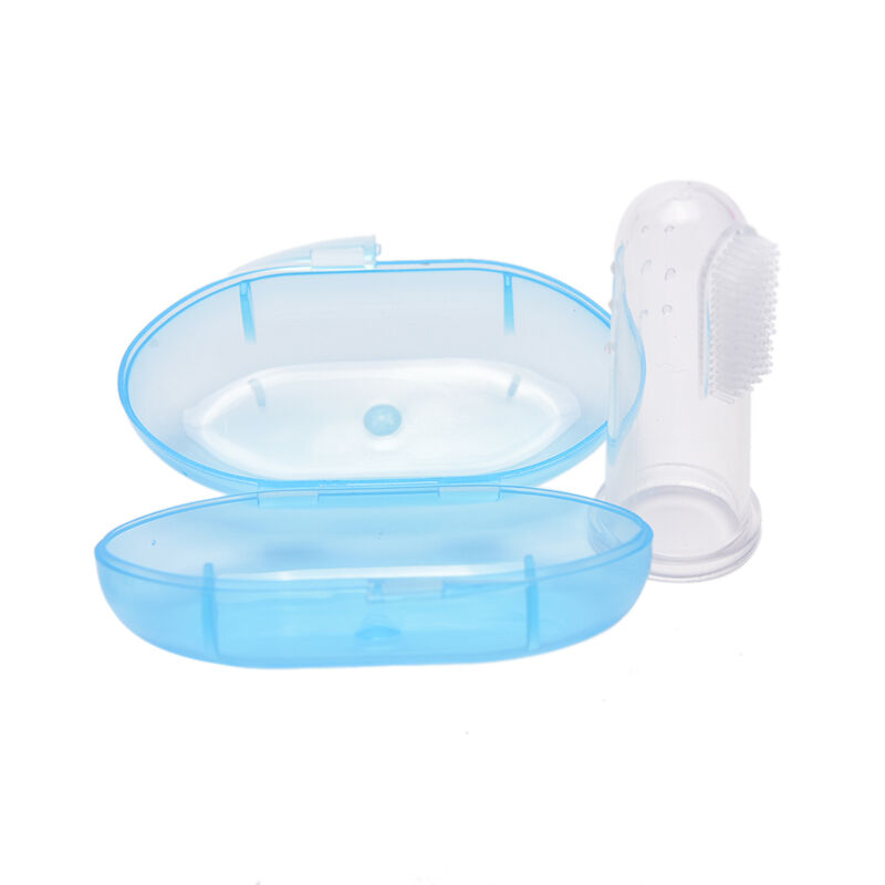 Baby Tooth Brush Silicone Baby Finger Tooth Brush Extra Soft Safe Baby Teether High Quality Toothbrush Children Toothbrush Transparent Finger Toothbrush For Kids Baby Infant
