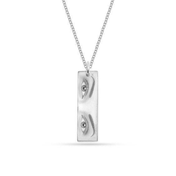Customize Stainless Steel Eyes Necklace