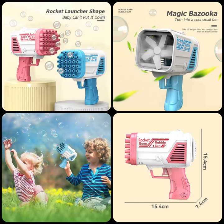 Kids Bubble Blaster Toy | Outdoor Fun Toy for Kids | Random Colors