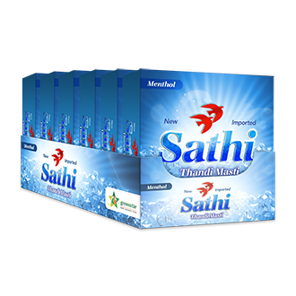 Sathi Menthol Condoms 6 Pieces Dispenser Pack of 3 Lubricated Natural Latex for Protection & Comfort
