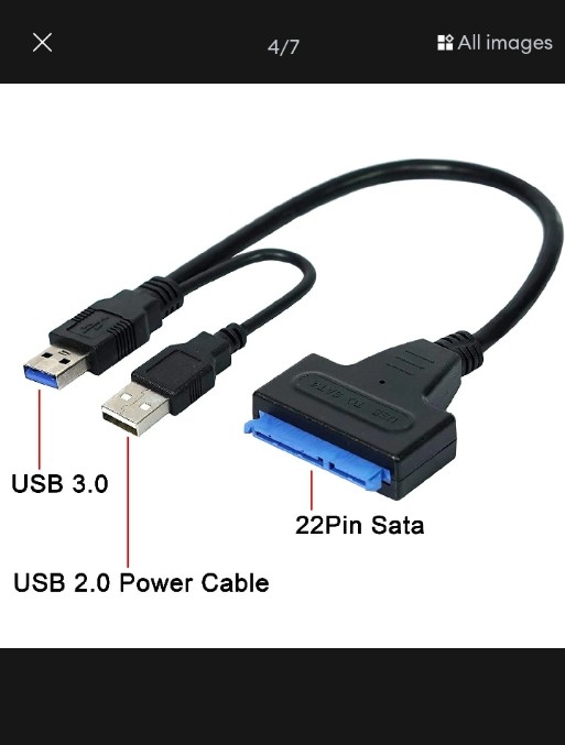 Sata to usb connector 2.5 for detecting laptop hard drive