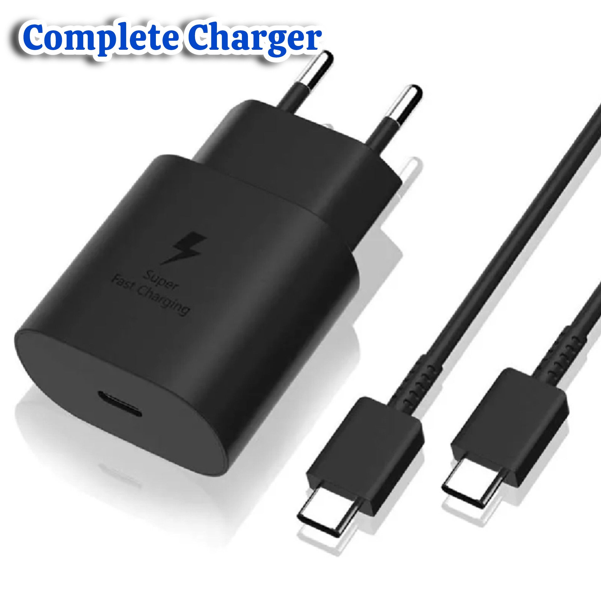 Samsung 25W with original cable Usb Type C Fast Charger Pd Wall Power Adapter Samsung 25W Fast Charger with Type C to Type C Cable Pd Charger For all Mobile Phone