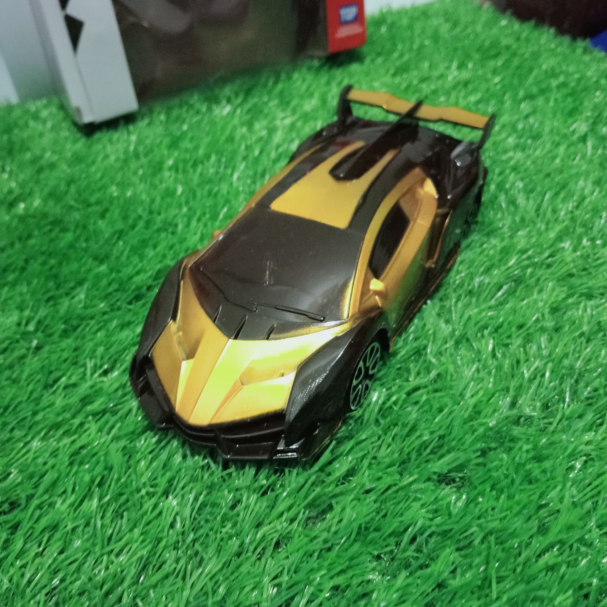 Bugatti Style RC Car 27MHz Radio Control Toy | High Speed Remote Control Racing Car for Kids | Blue