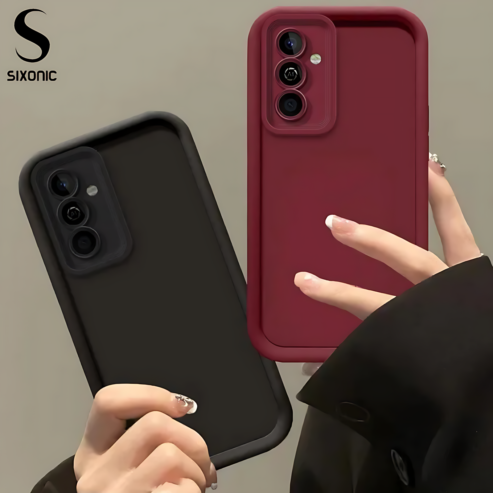 [A17] Sixonic Candy Silicone Cover For Samsung Galaxy A17 Shockproof Soft TPU Back Cover With Camera Lens Protection A17 Cover